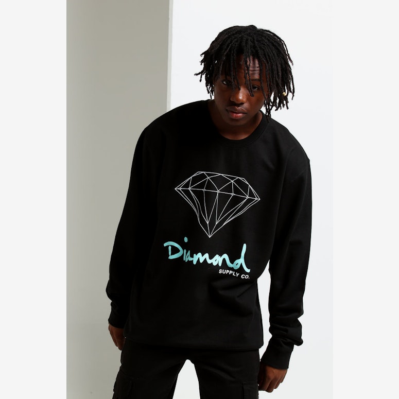 Diamond Supply OG Sign Crewneck Core Black