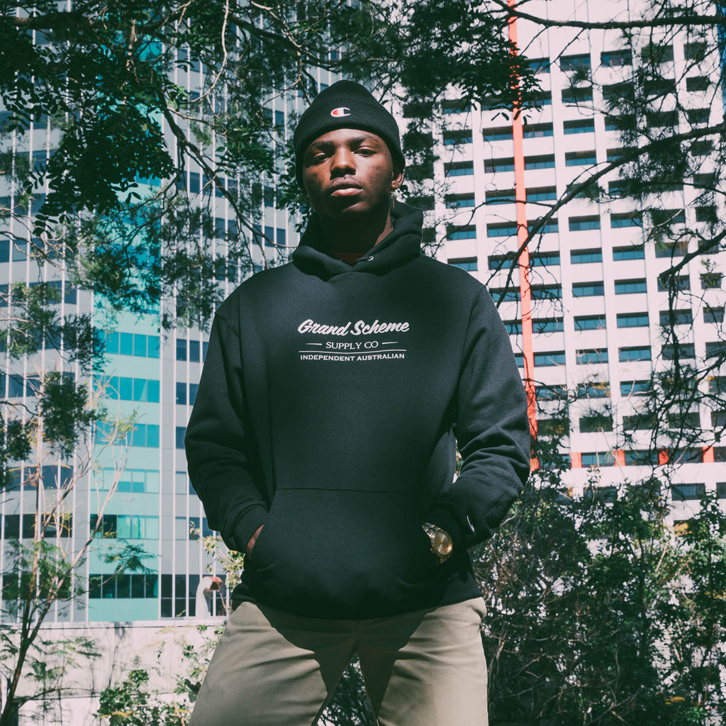 Champion X Grand Scheme Independent Aus Hood Black