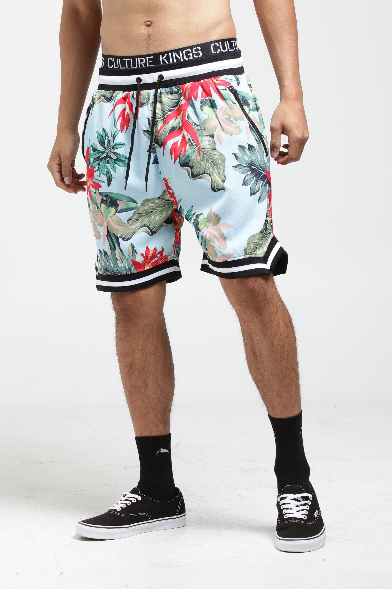 floral basketball shorts