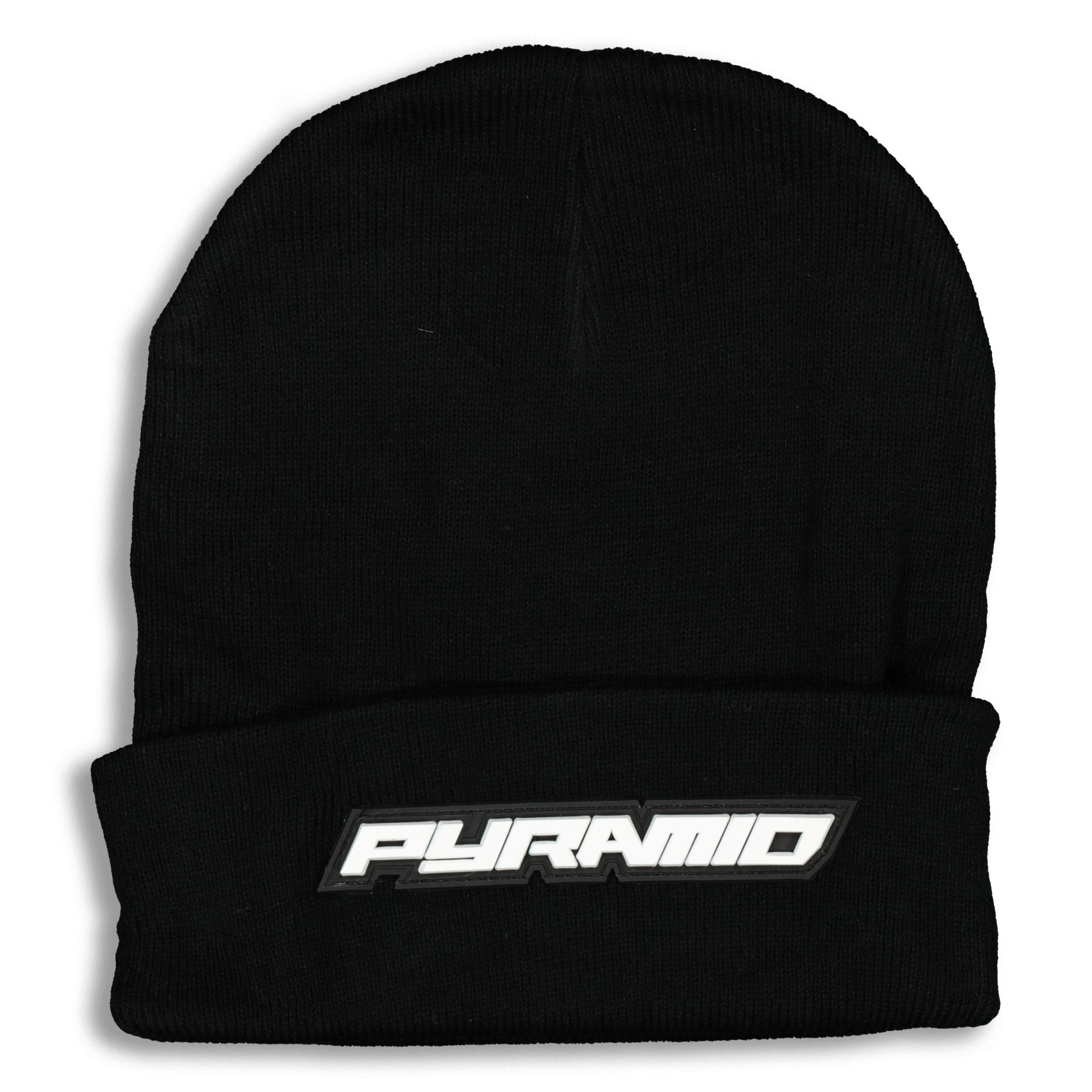 black pyramid beanie