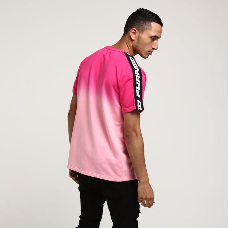 Black Pyramid Dip Dye Pastel Ss Shirt Pink