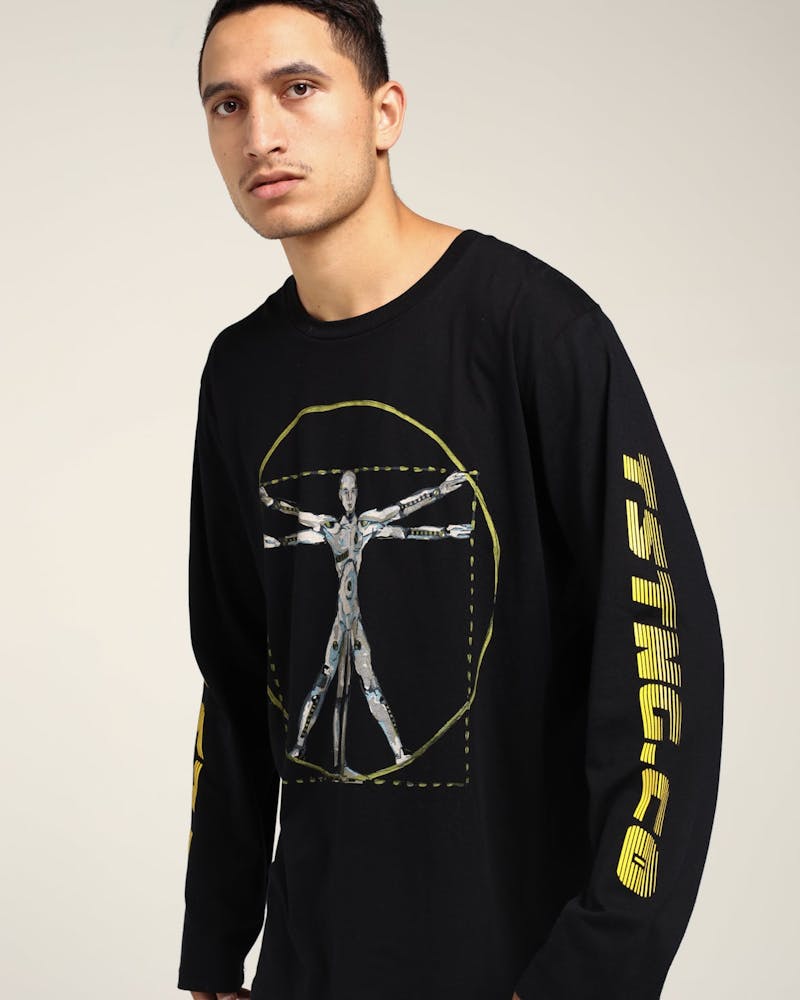 Asap Rocky Apparel Crash Test Vitruvian Ls Tee Black Culture Kings