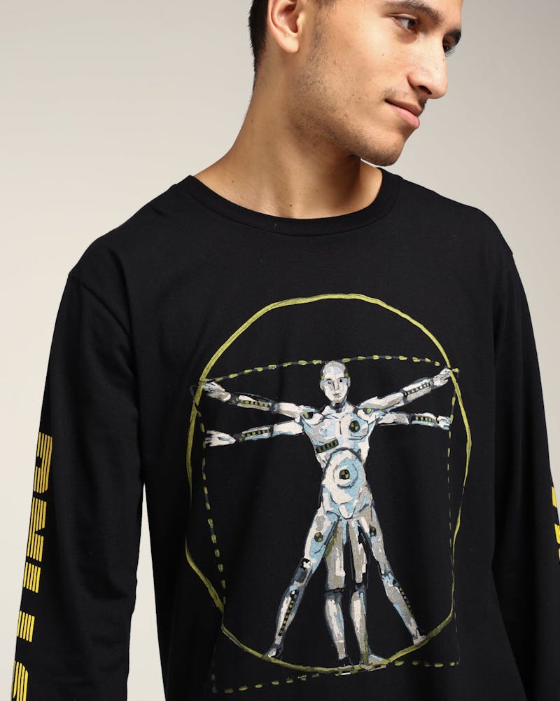 Asap Rocky Apparel Crash Test Vitruvian Ls Tee Black Culture Kings