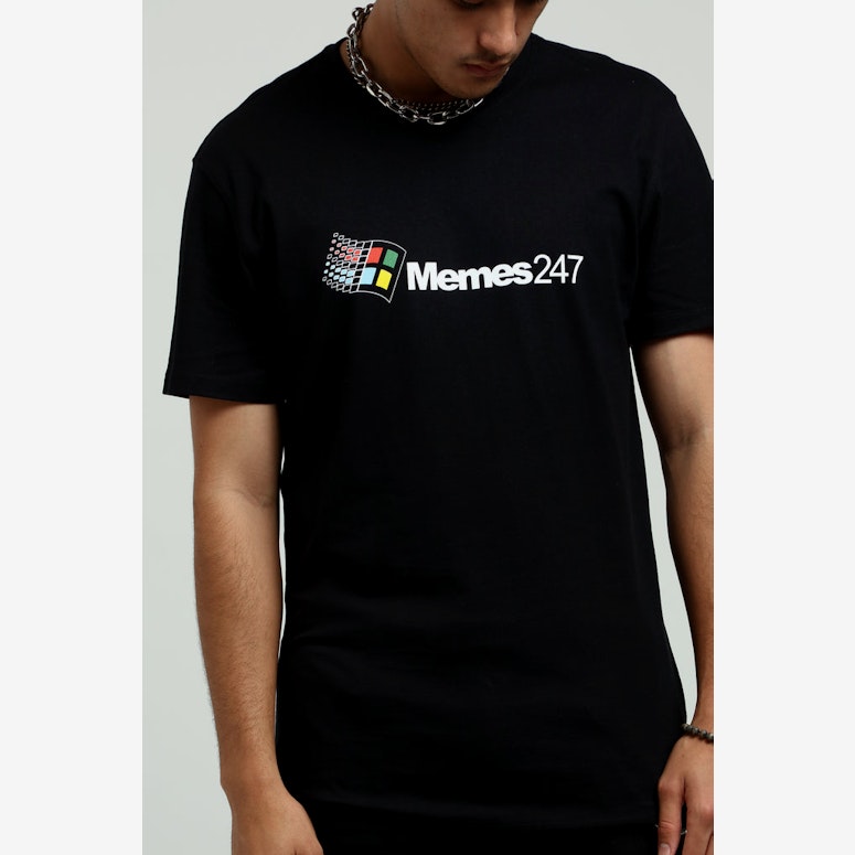 Goat Crew Memes 24/7 Tee Black