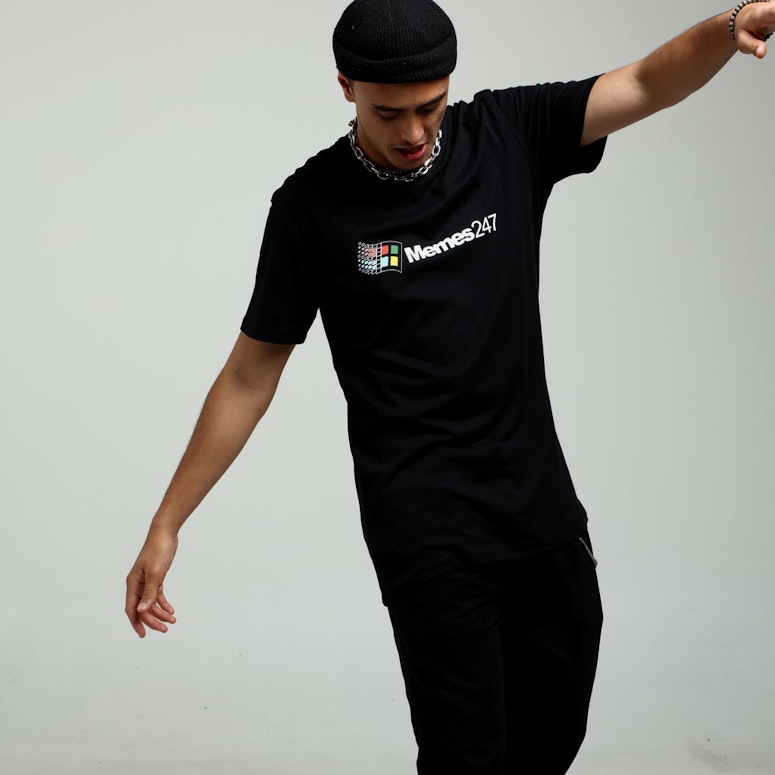 Goat Crew Memes 24/7 Tee Black