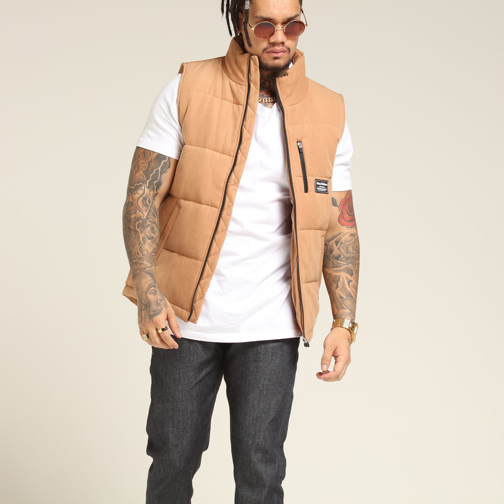 Grand Scheme Duck Season Puffer Vest Camel