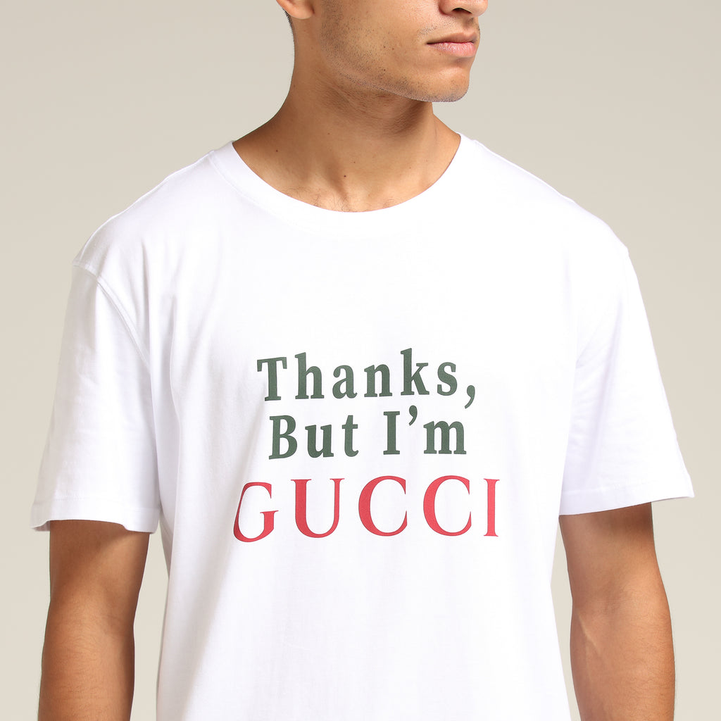 Goat Crew Thanks, Im Gucci Tee White