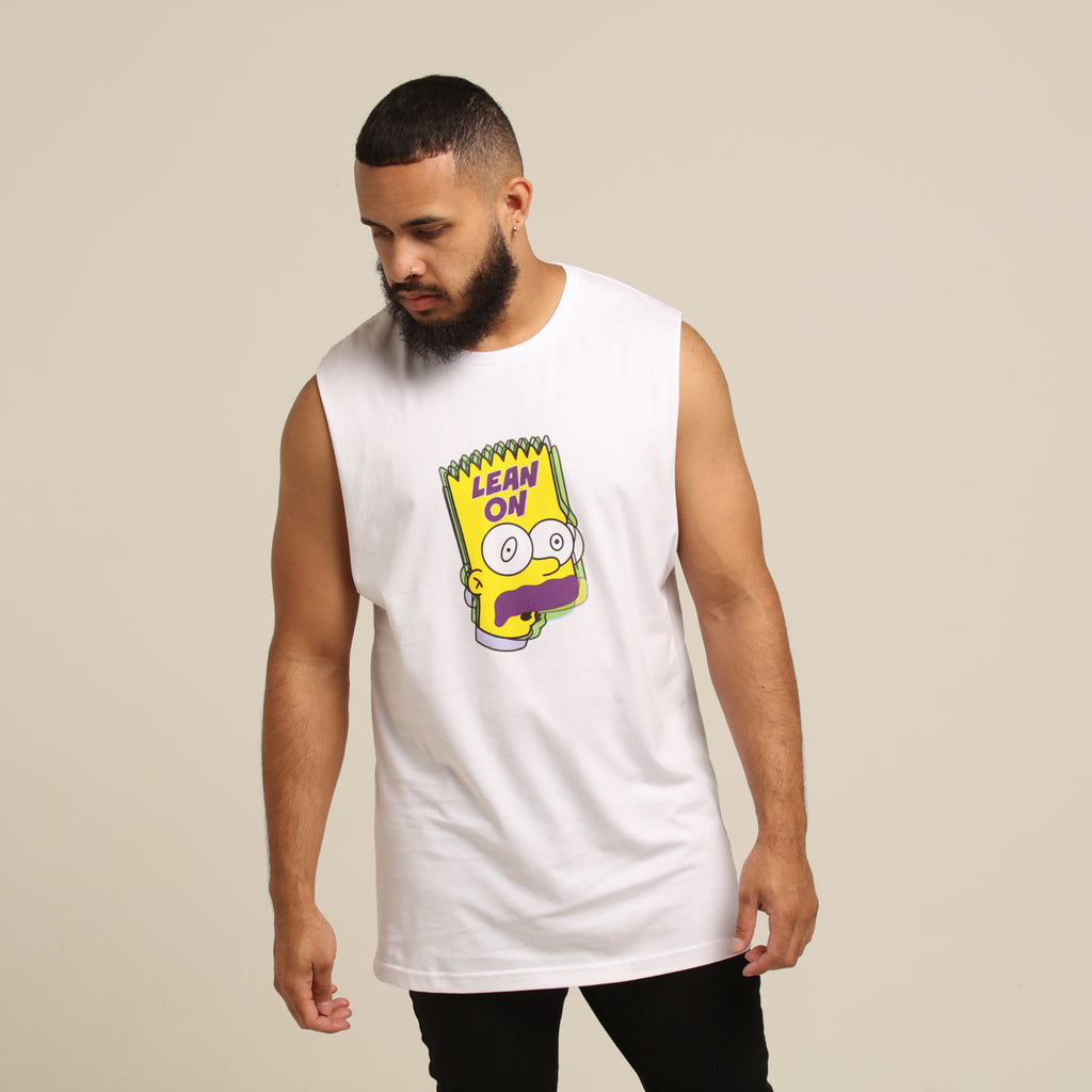 Goat Crew Lean On Muscle Tee White