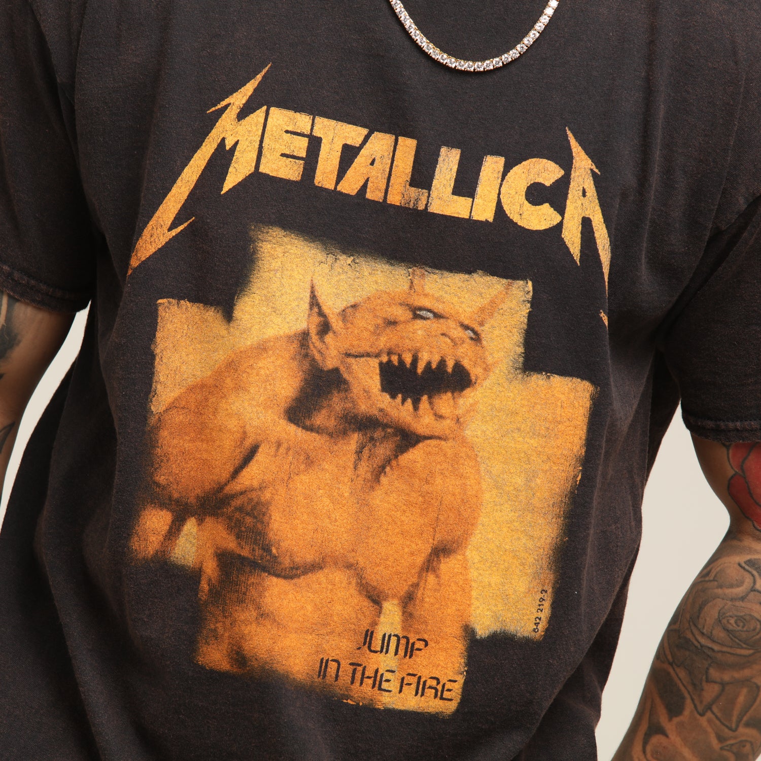 Jump in the Fire T Shirt S-5XL 100% cotton yellow black Metallica