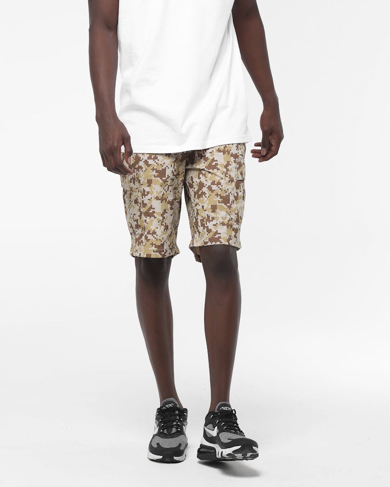 Draft Day Badman Cargo Shorts Desert Digi Camo Culture Kings