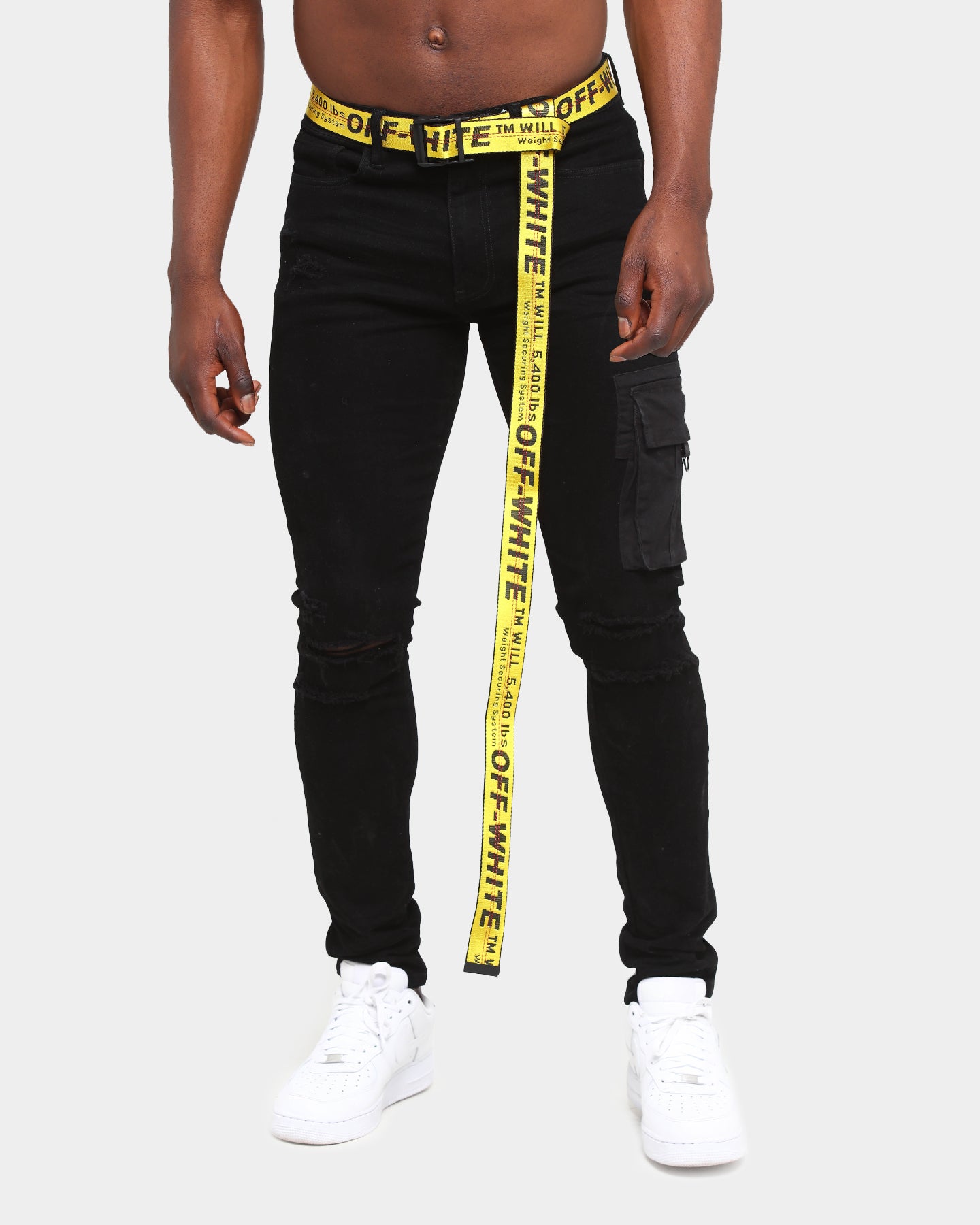 off white industrial pants