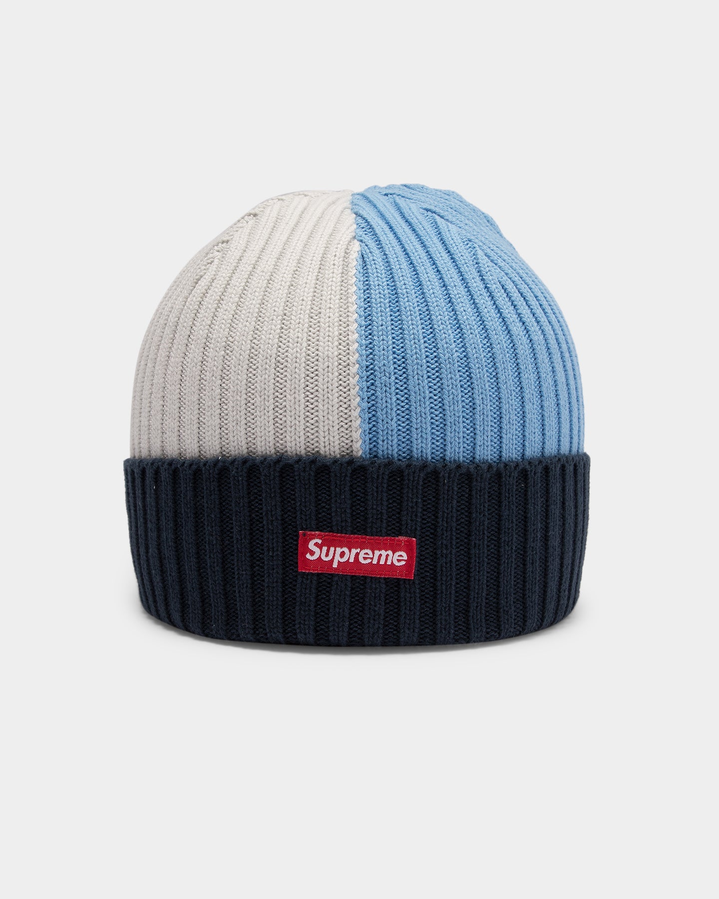 navy blue supreme beanie