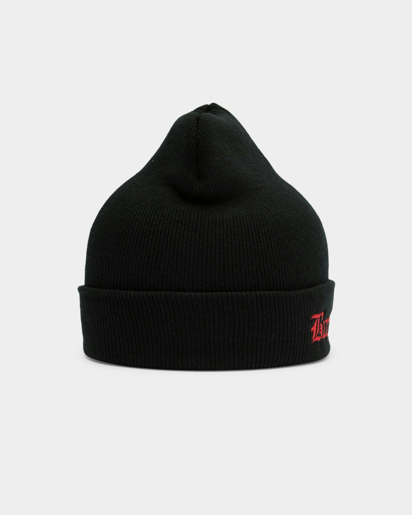 Goat Crew Bompton Beanie Black/Red | Culture Kings