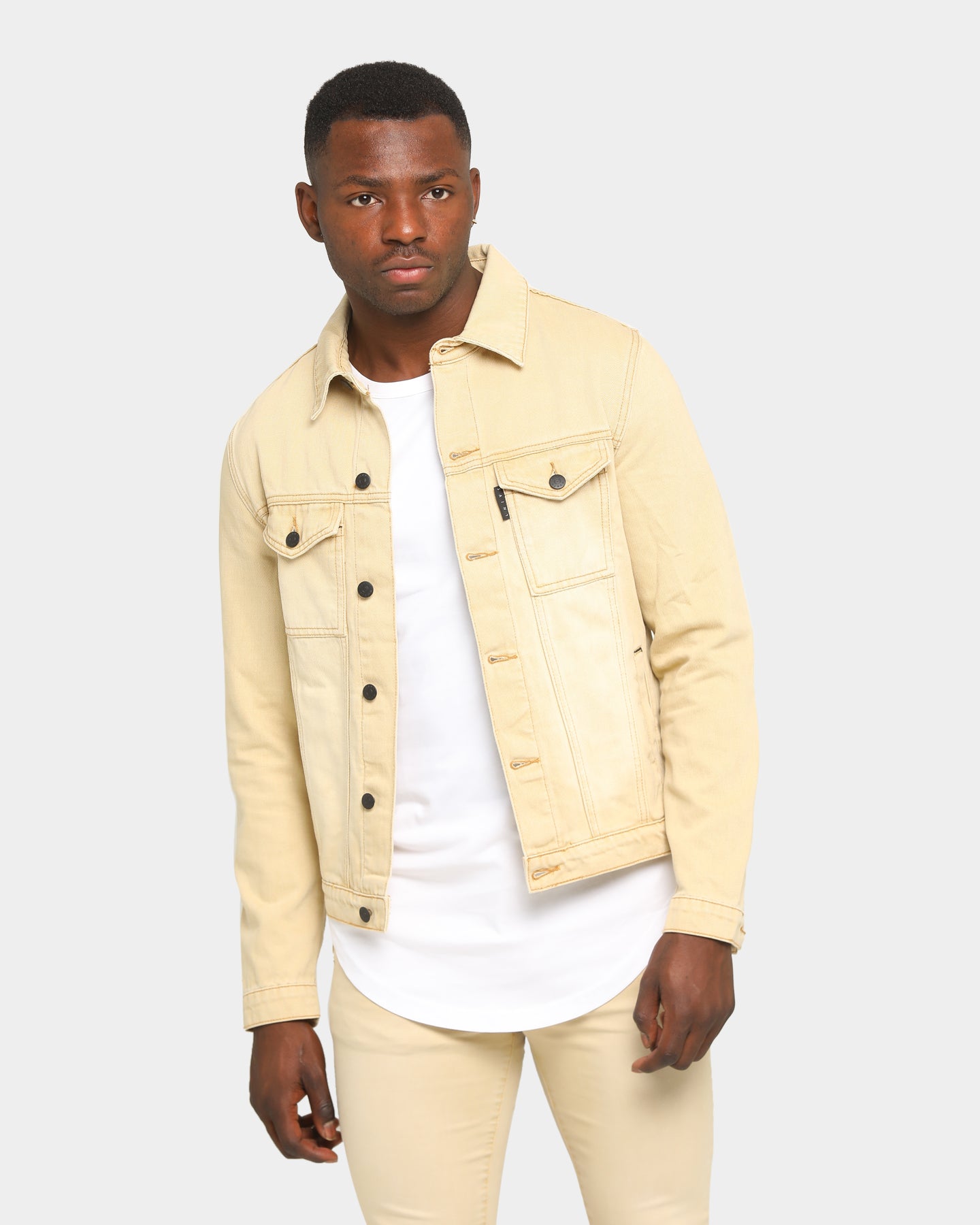mens sand denim jacket