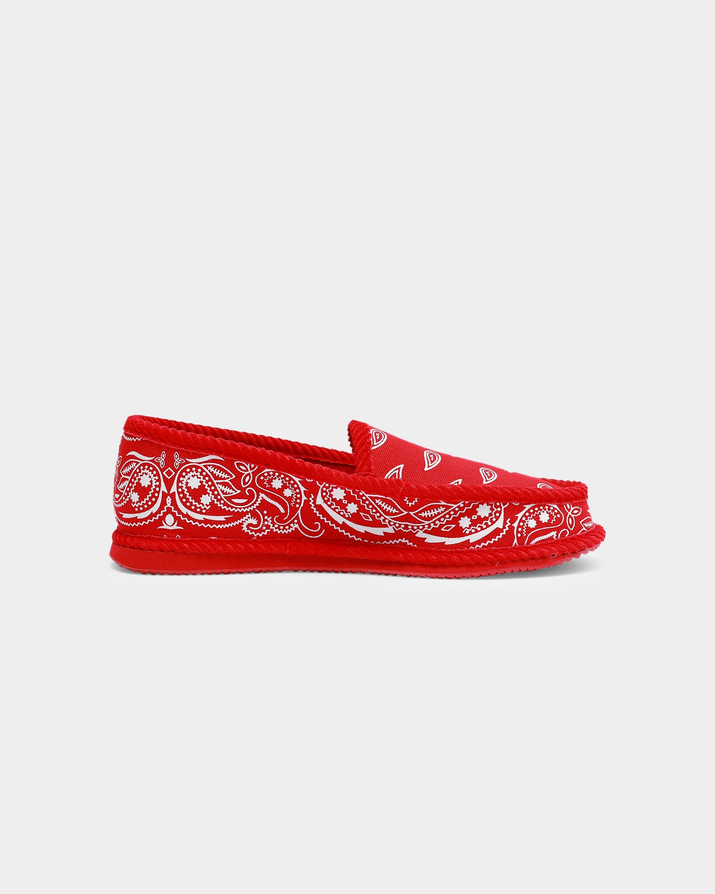 red bandana slippers