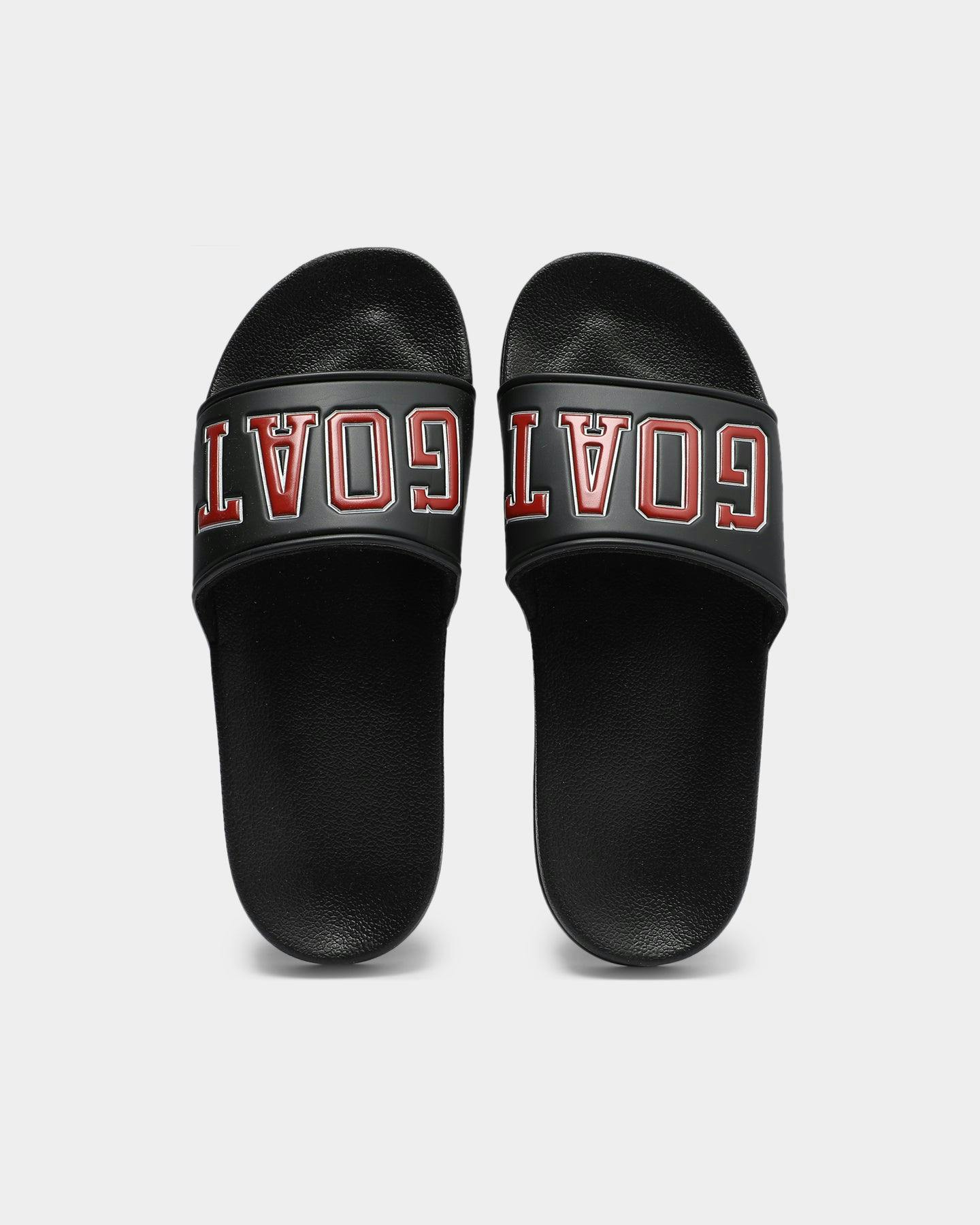 Goat Crew Arch Logo Slide Black/Red | Culture Kings