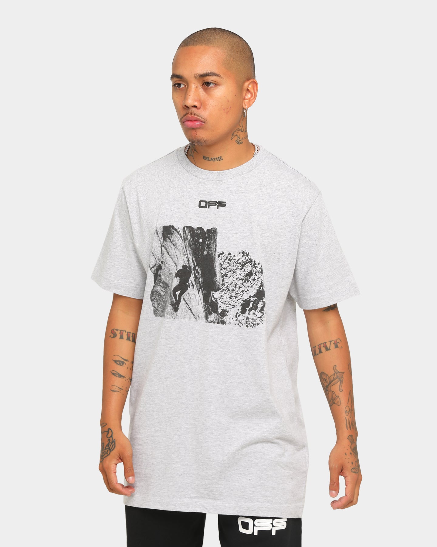 off white grey t shirt