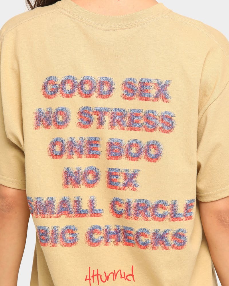 4hunnid Good Sex T Shirt Tan Culture Kings 