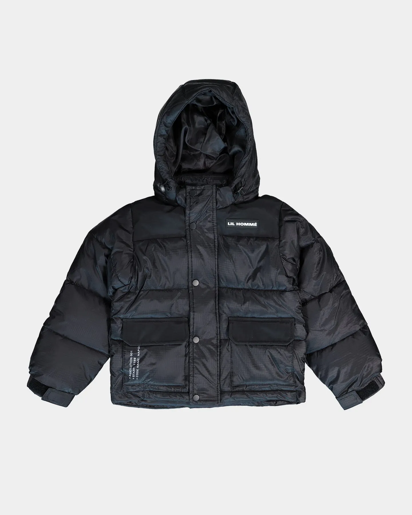 Lil Homme Kid's Roadman Puffer Jacket Black Culture Kings
