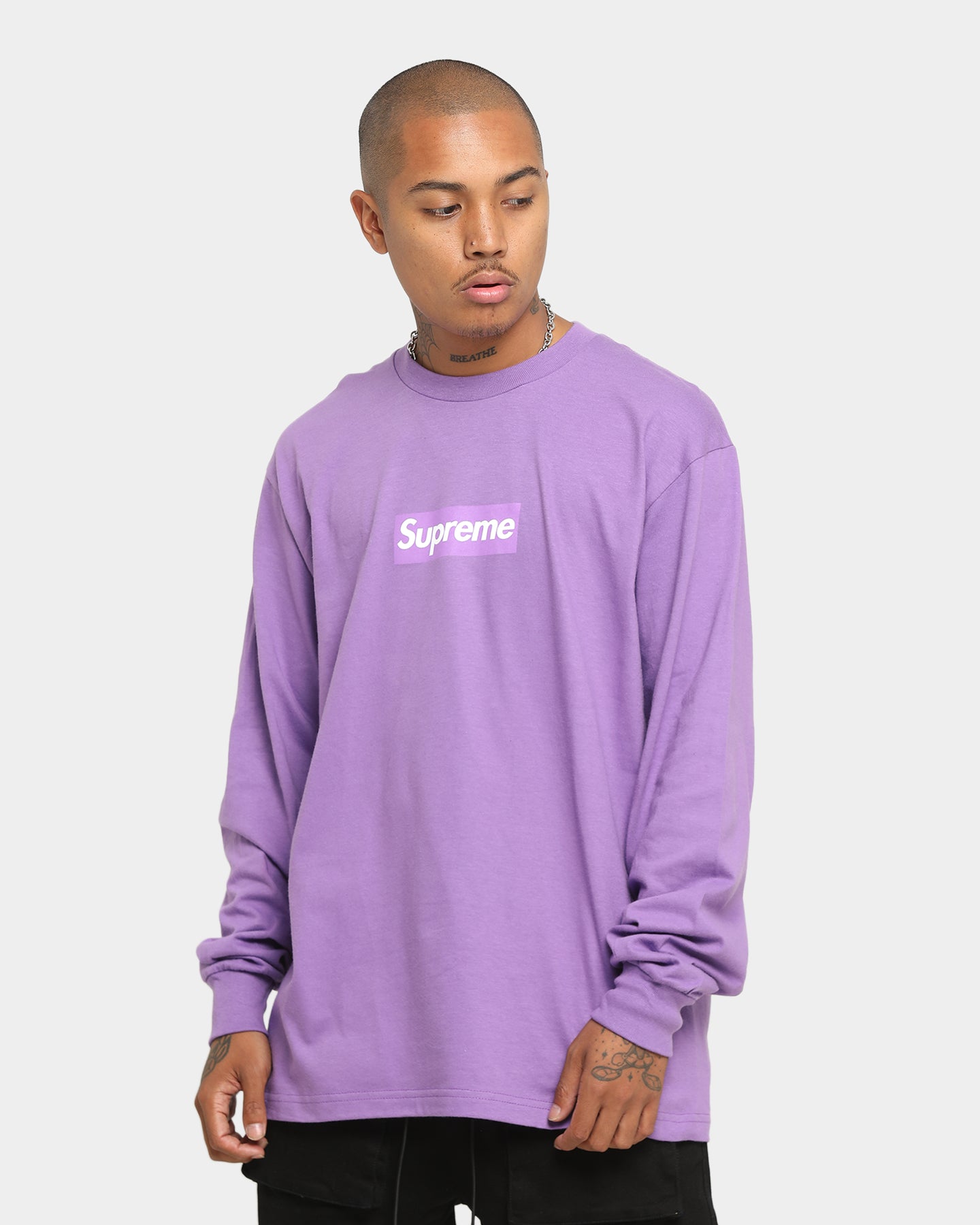 supreme purple t shirt