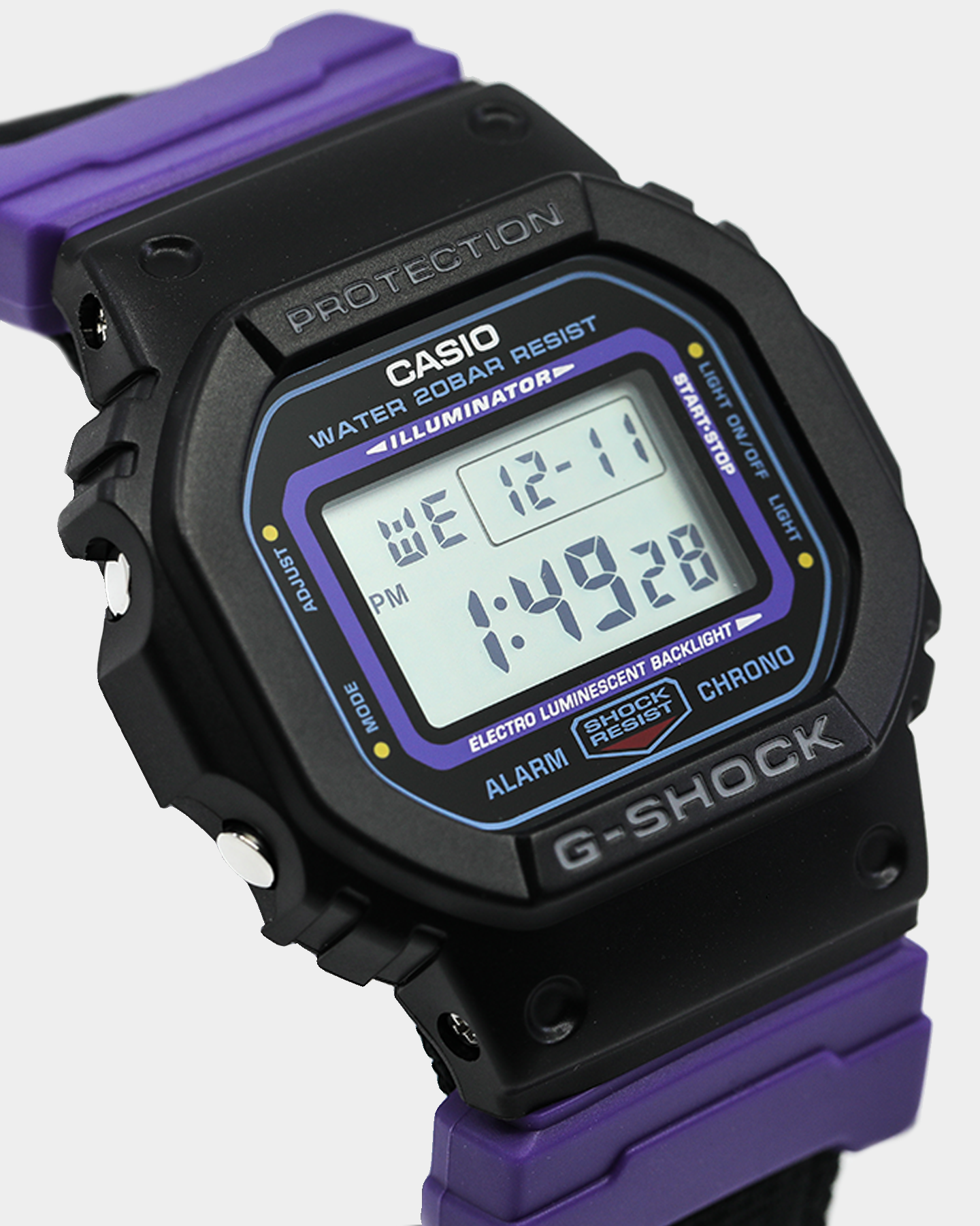 g shock purple and black
