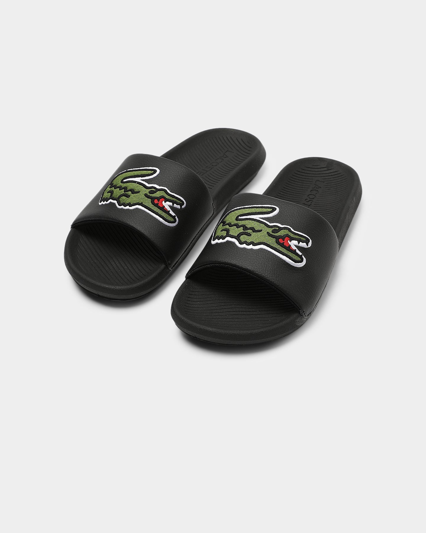 lacoste green slides