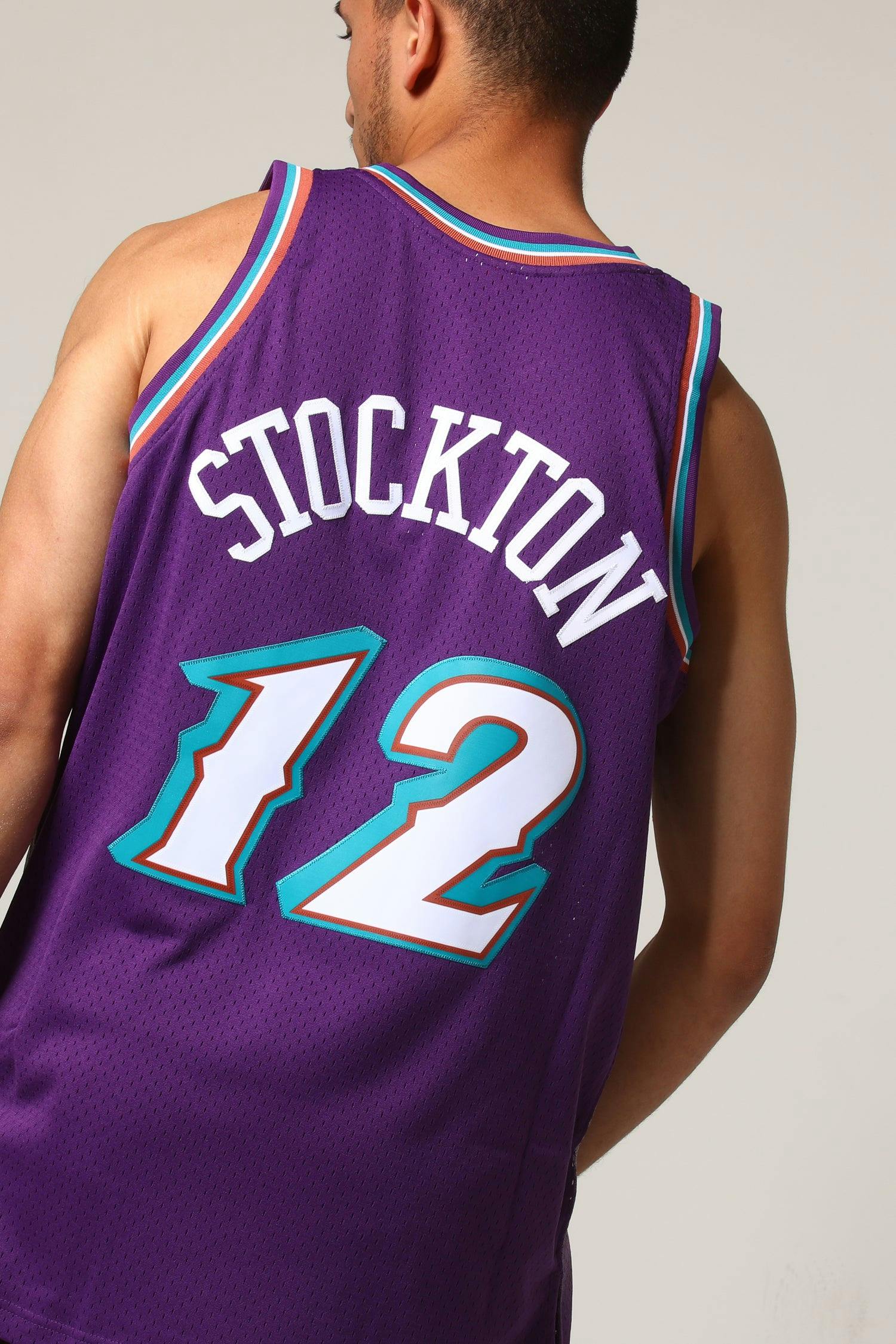 Mitchell & Ness Utah Jazz John Stockton #12 NBA Jersey ...