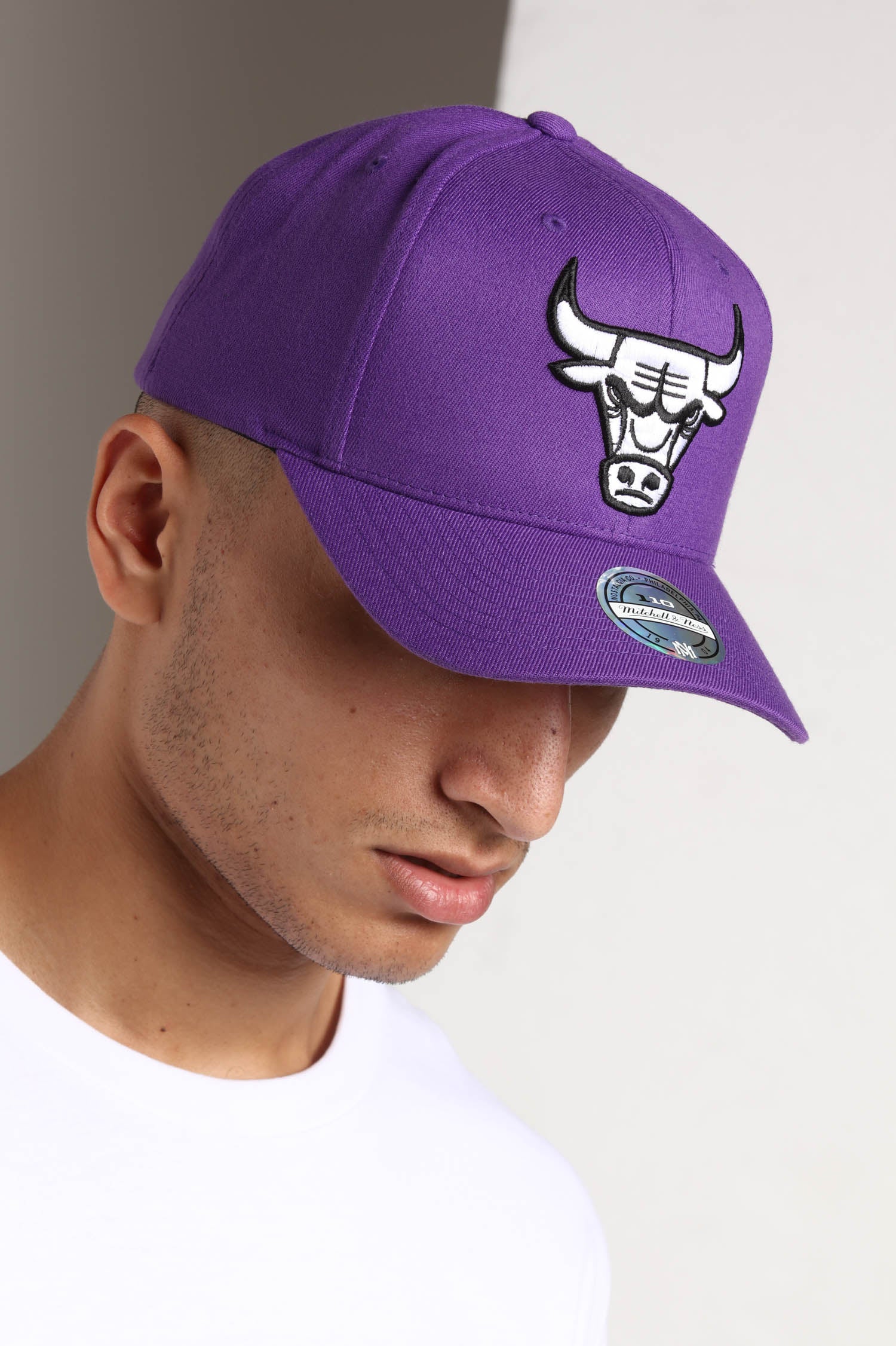 purple chicago bulls hat