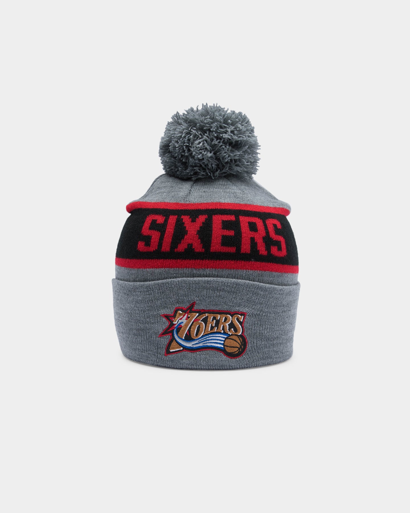 sixers pom pom hat