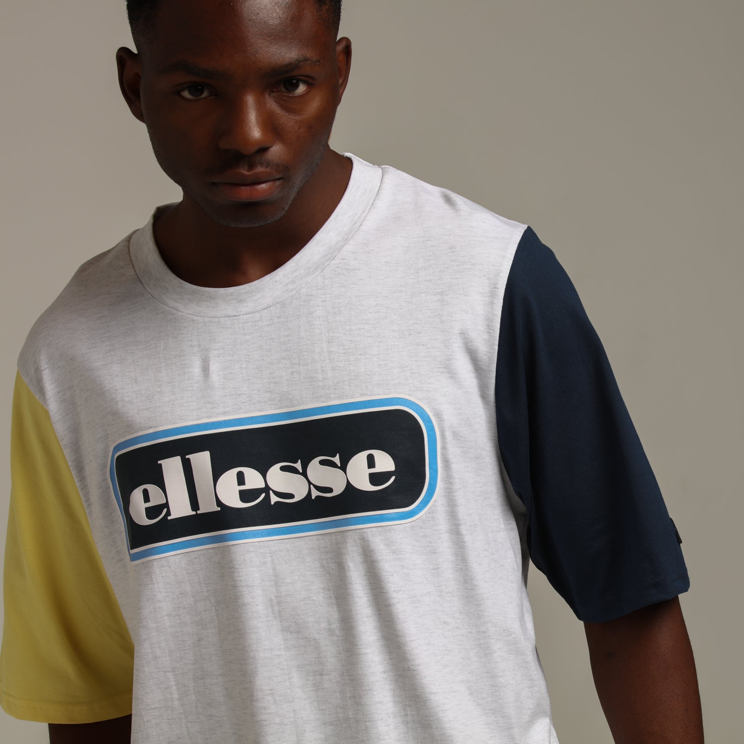 Ellesse Mens Round Neck Short Sleeve Cotton T shirt Top Tee S M L XL 2XL 3XL