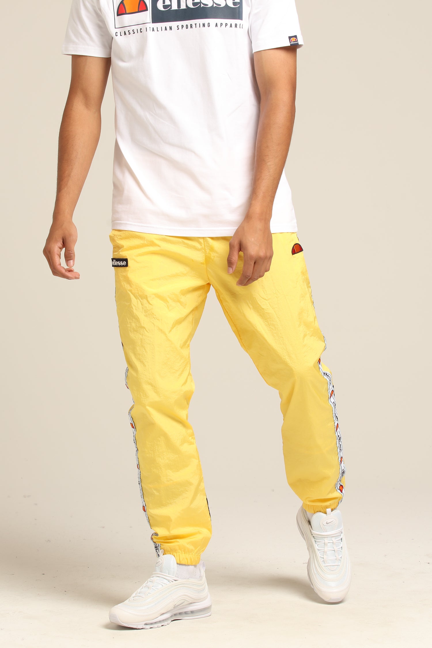 ellesse tape woven track pants