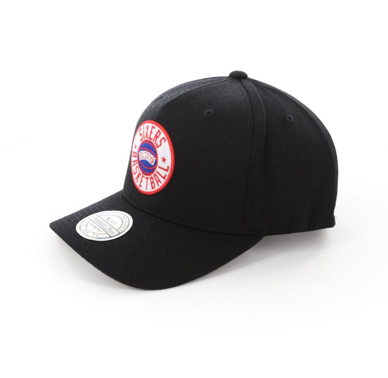 Mitchell & Ness Philadelphia 76ers Full Court Logo 110 Flex Snapback Black | Culture Kings