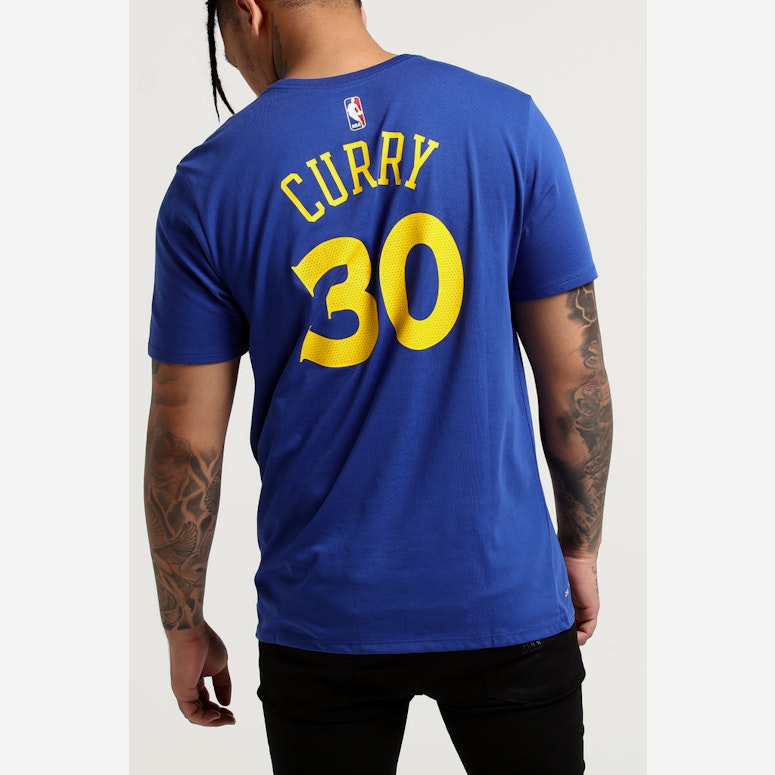 Nike Golden State Warriors Stephen Curry #30 Dri-fit Tee Blue