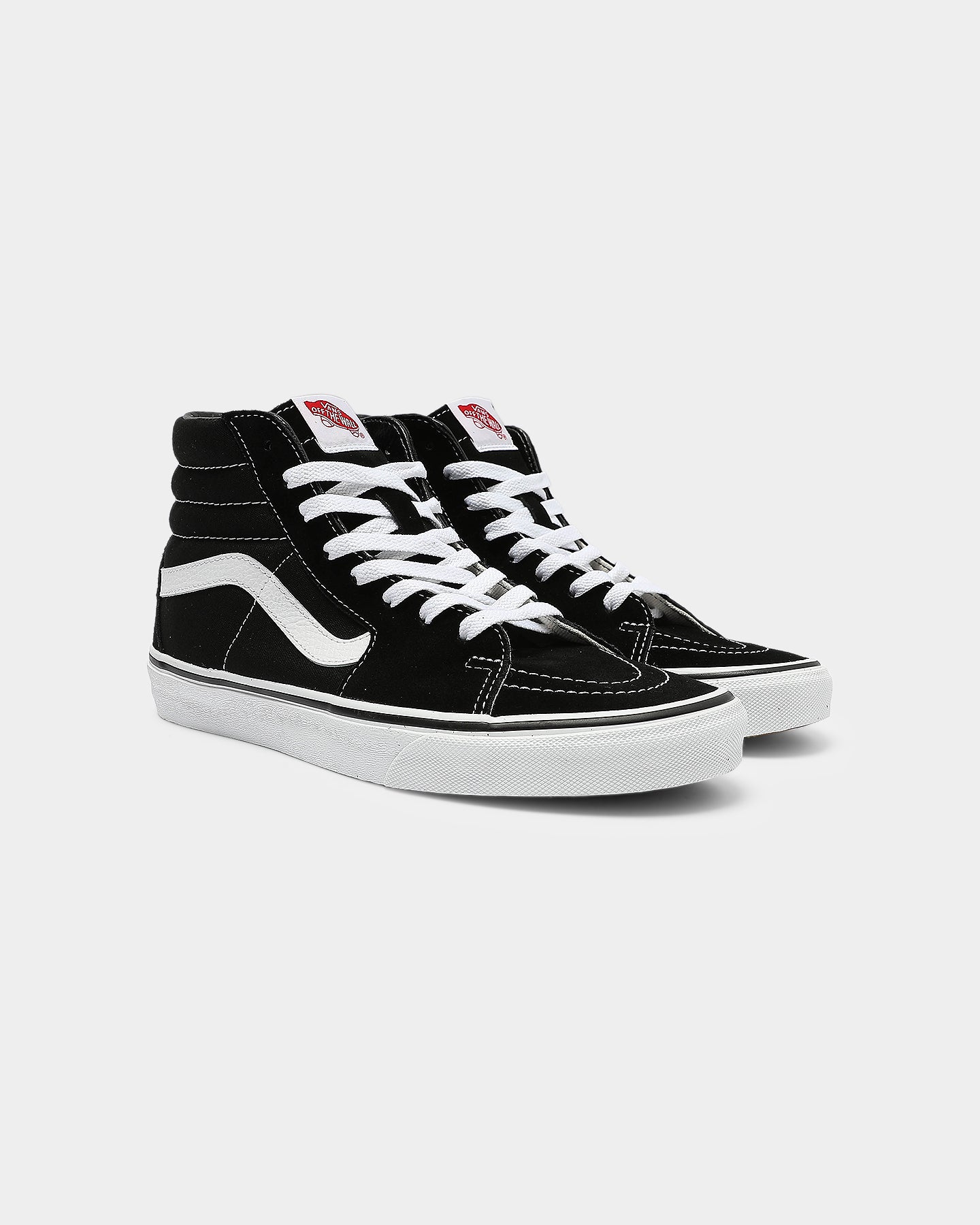 vans sk8 hi black white