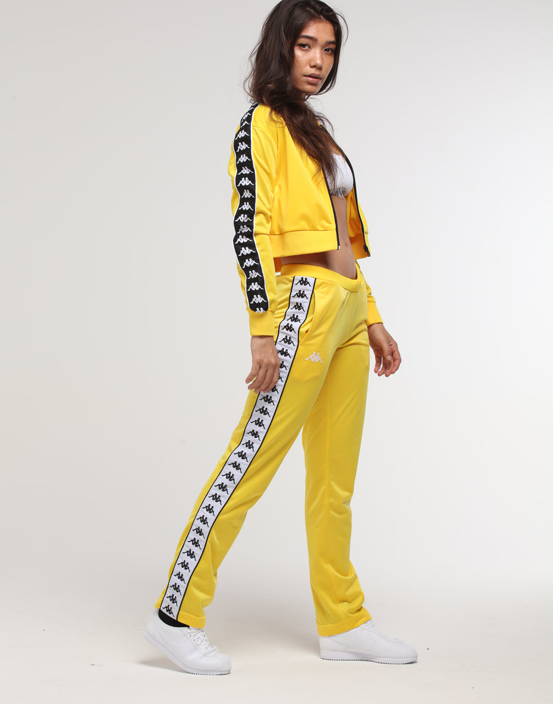 yellow kappa trousers