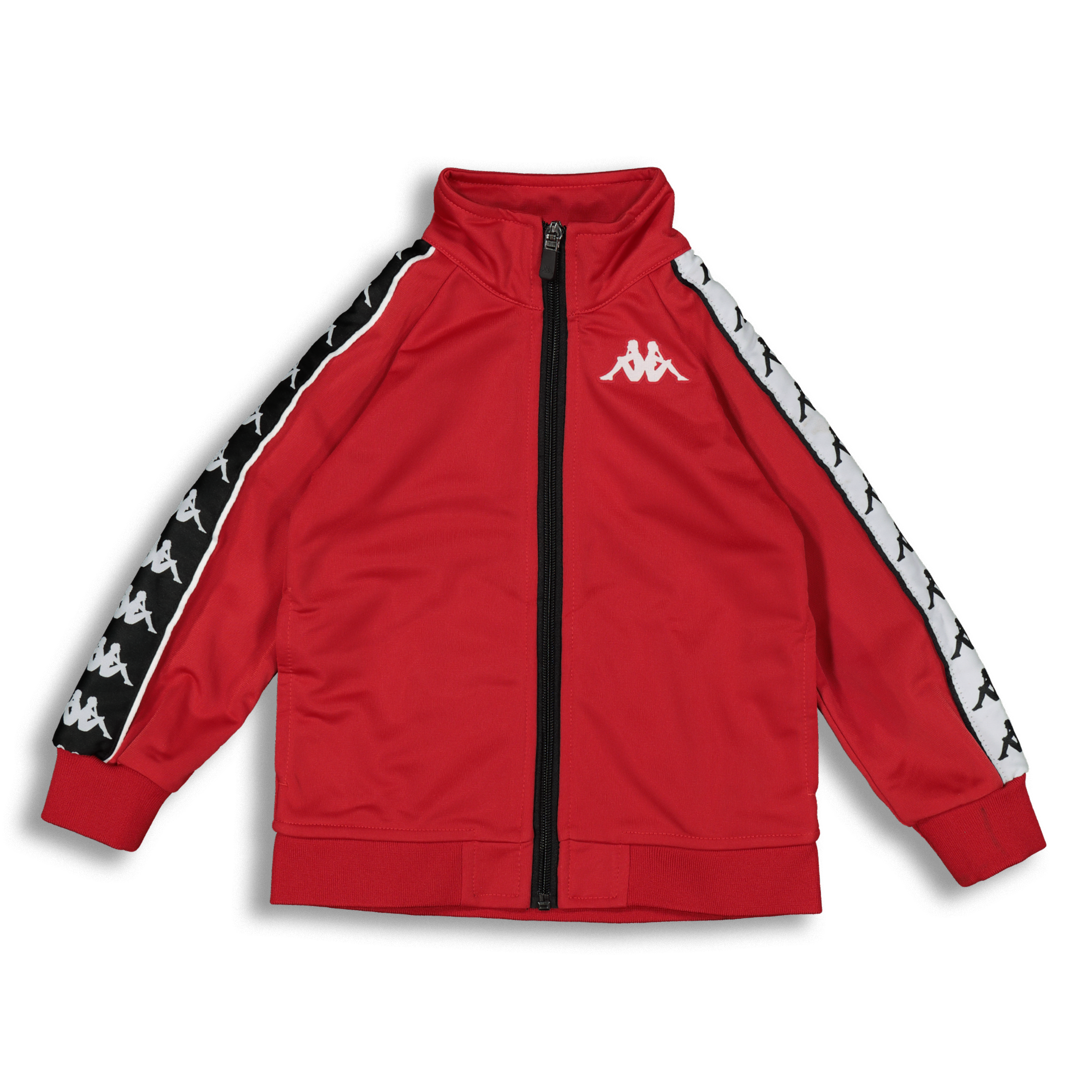 red and black kappa jacket