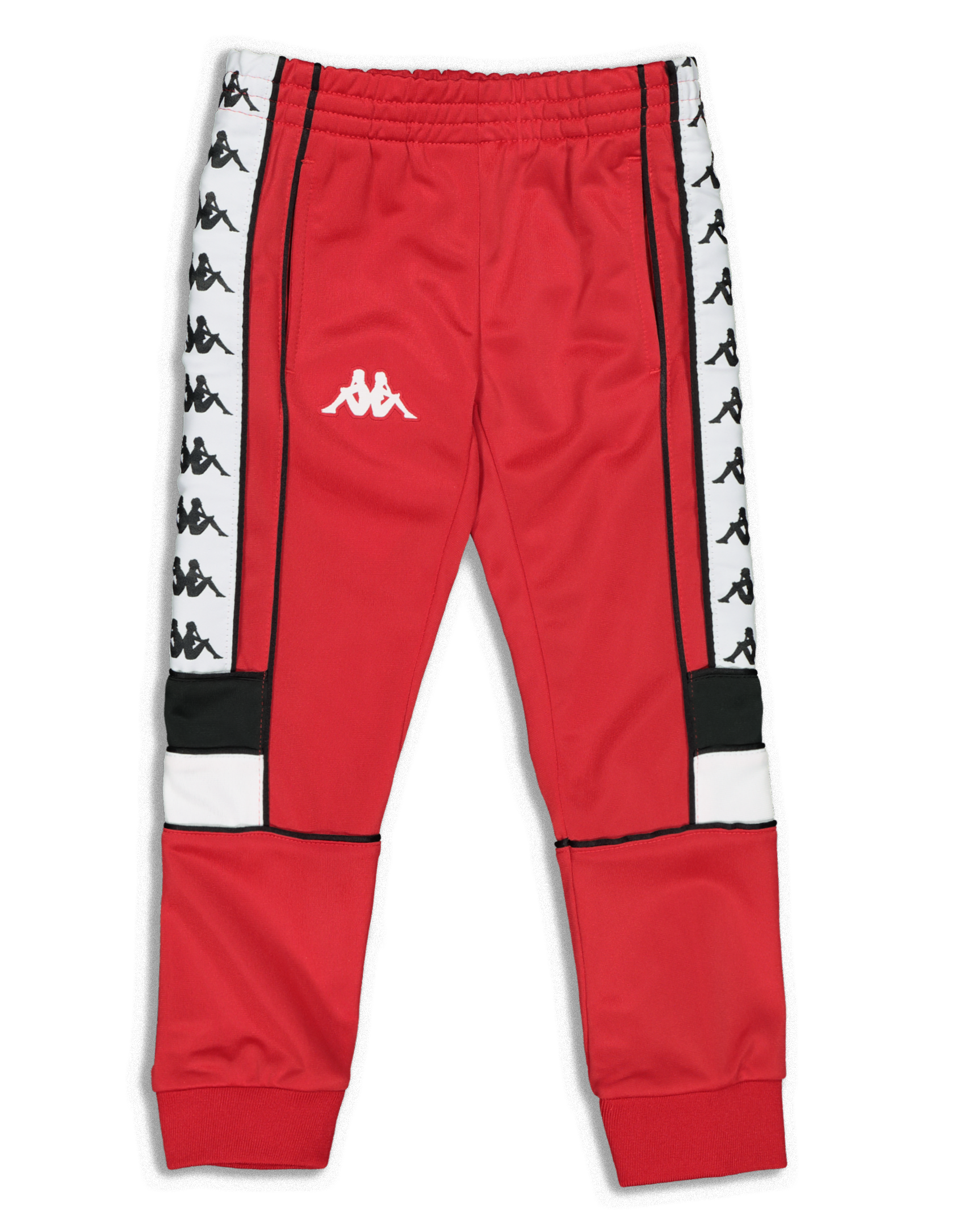 red and white kappa pants