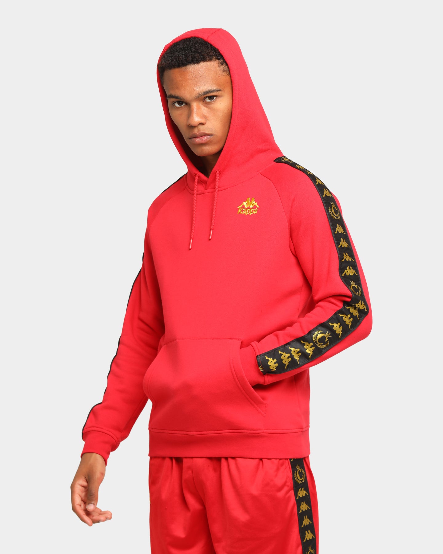 kappa red hoodie mens