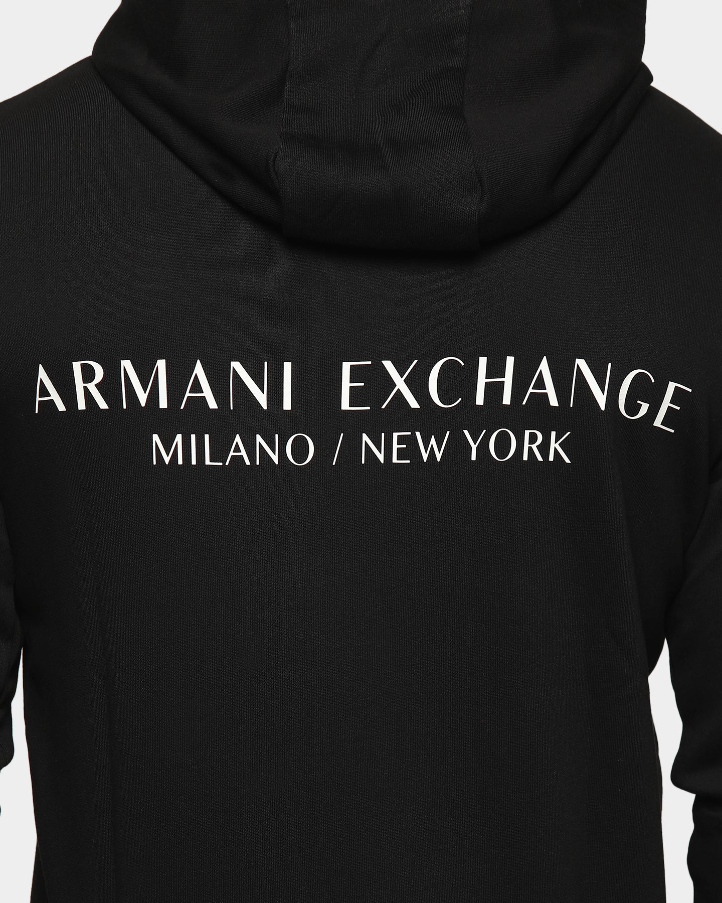 armani exchange hoodie black