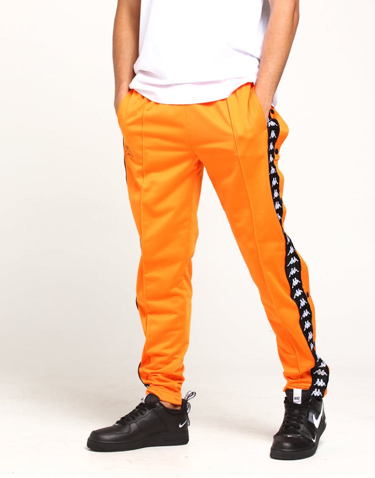 Kappa 222 Banda Astoria Pant Orange Black Culture Kings