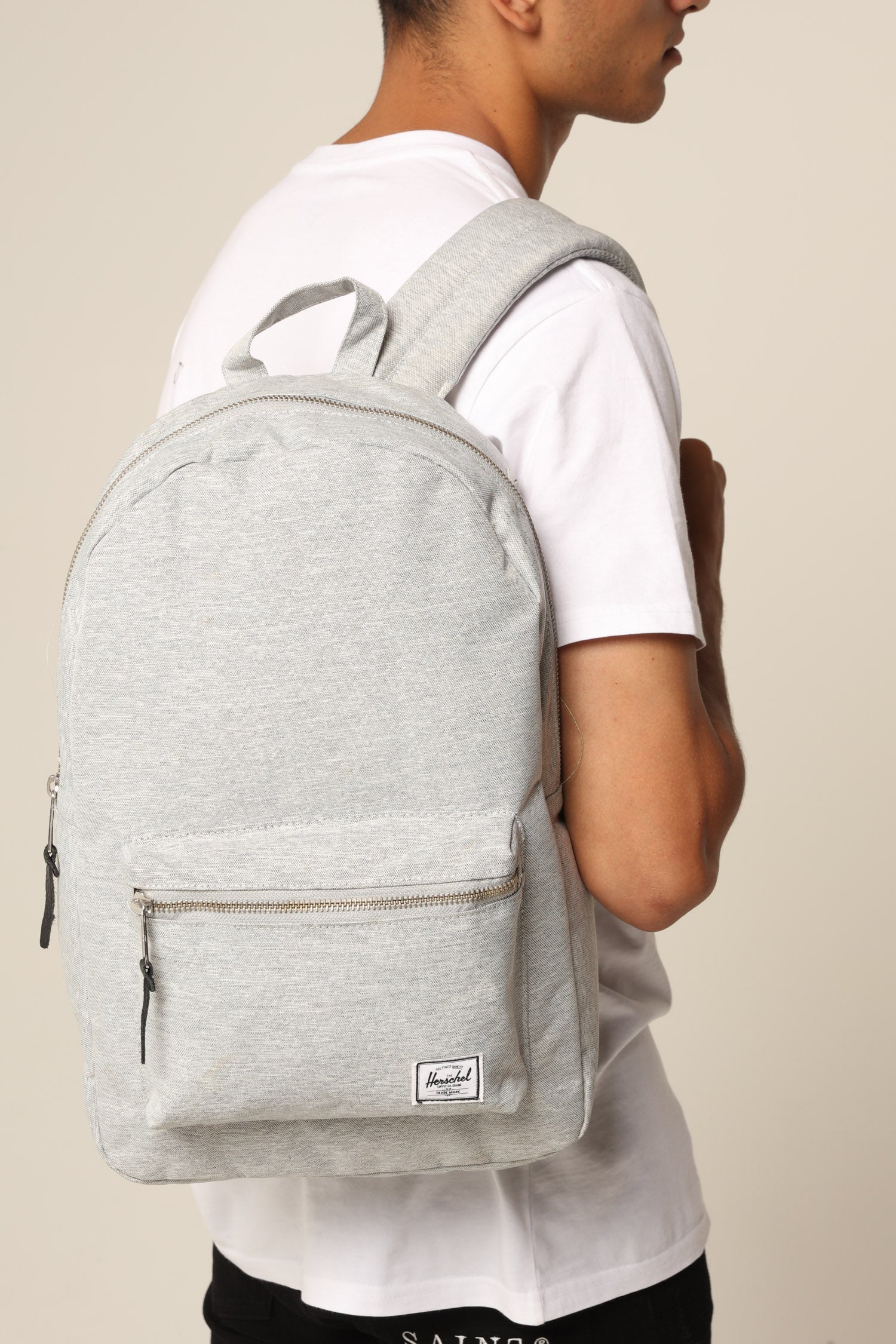 herschel light grey crosshatch