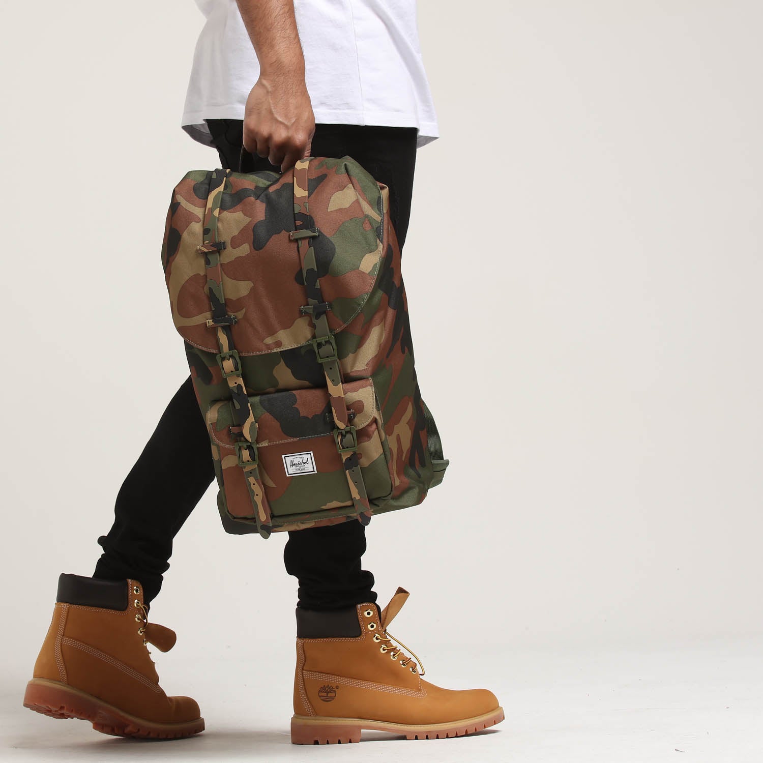 herschel little america woodland camo