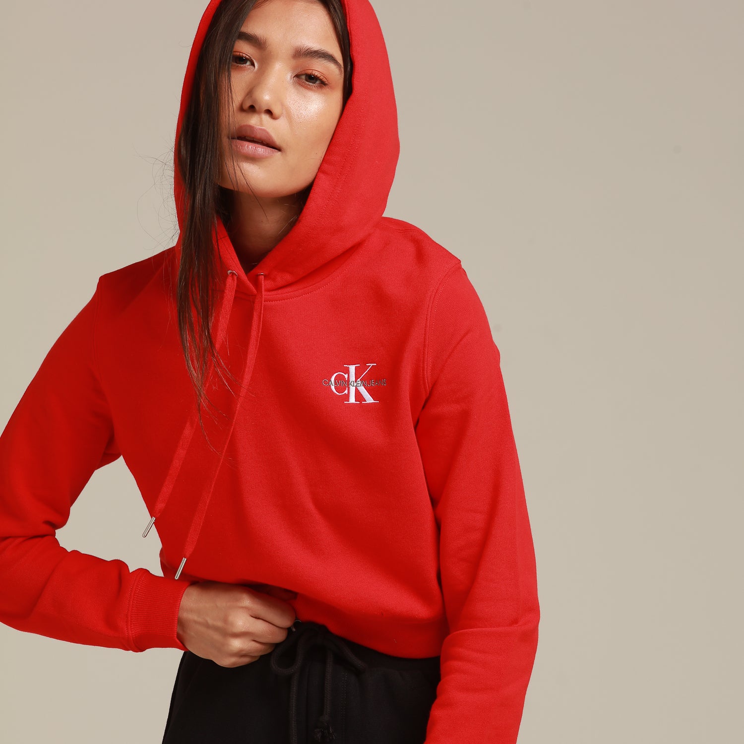 calvin klein sweatshirt red
