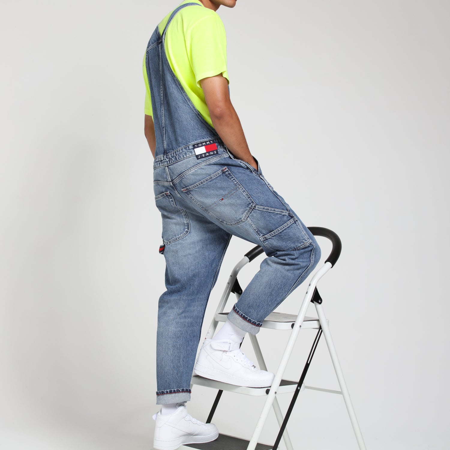 tommy jeans regular dungaree