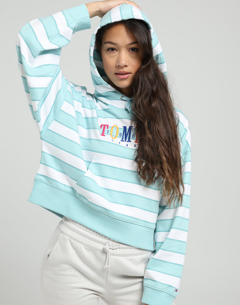 tommy jeans striped hoodie