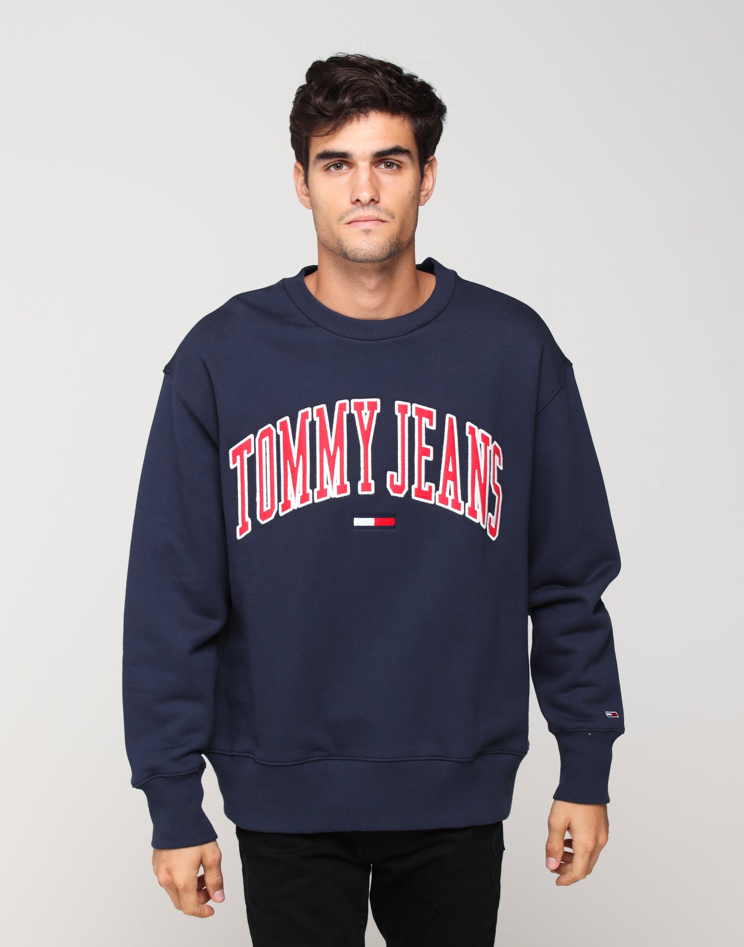 collegiate crew sweatshirt by tommy jeans