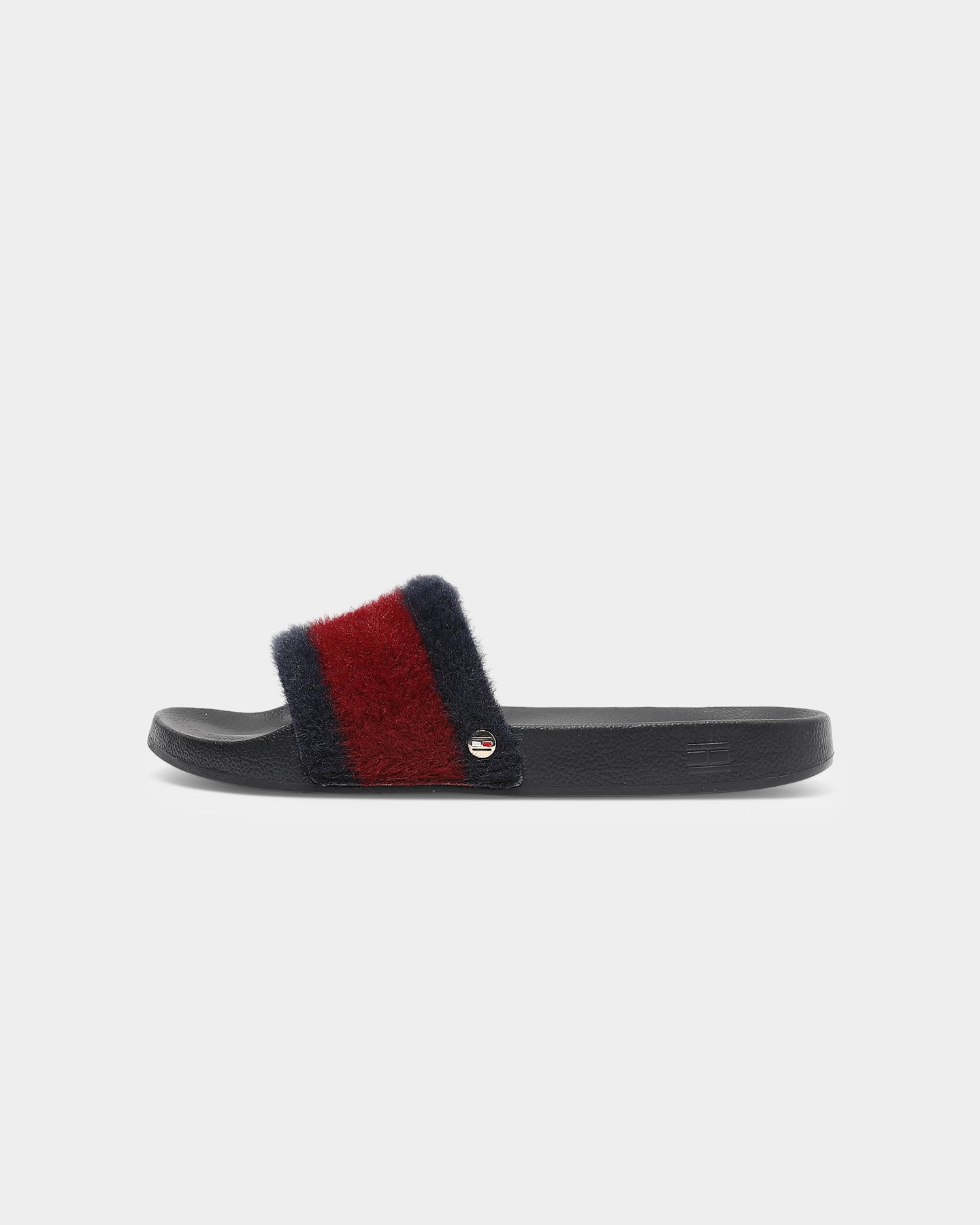 fluffy tommy hilfiger slides