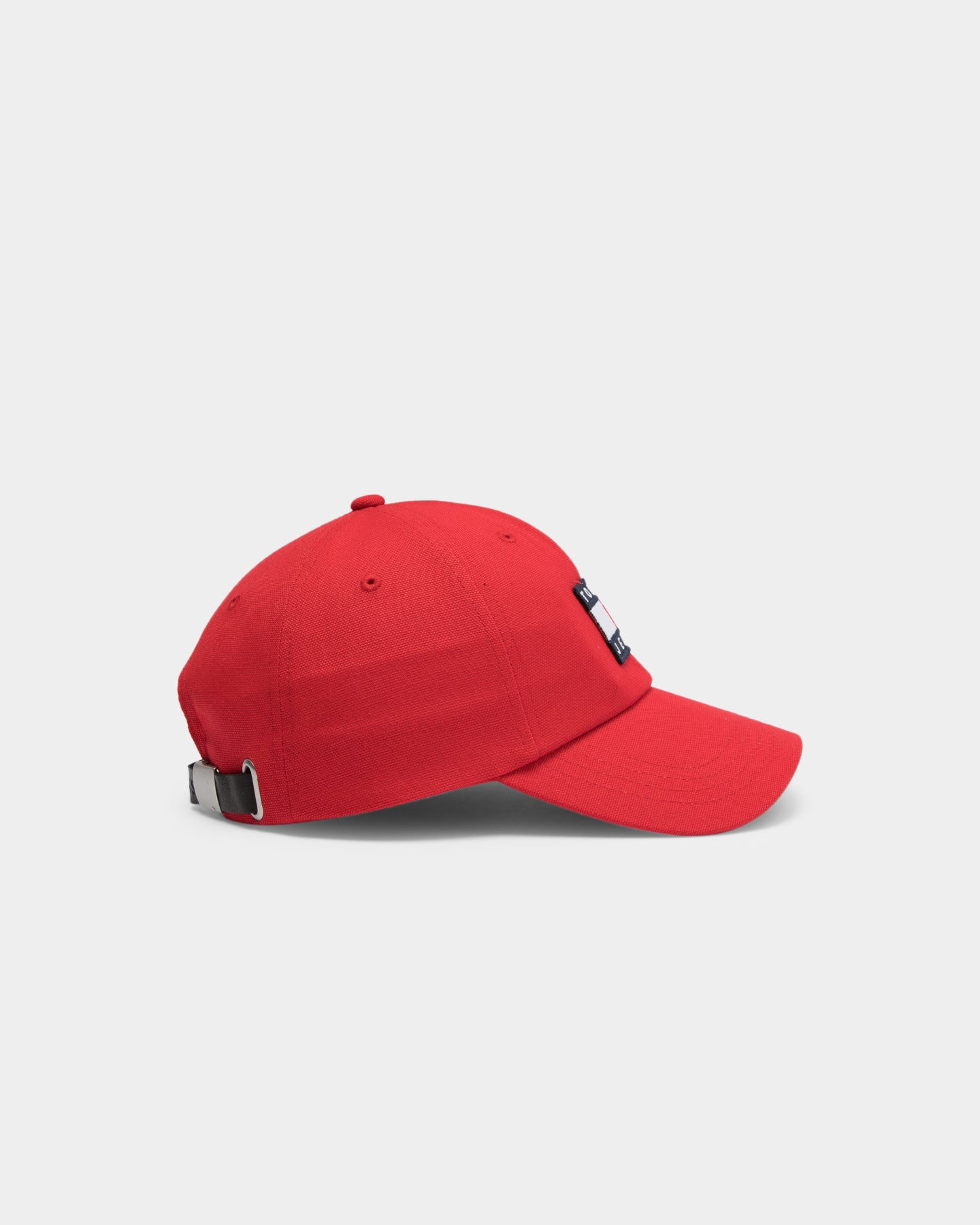 red strapback cap