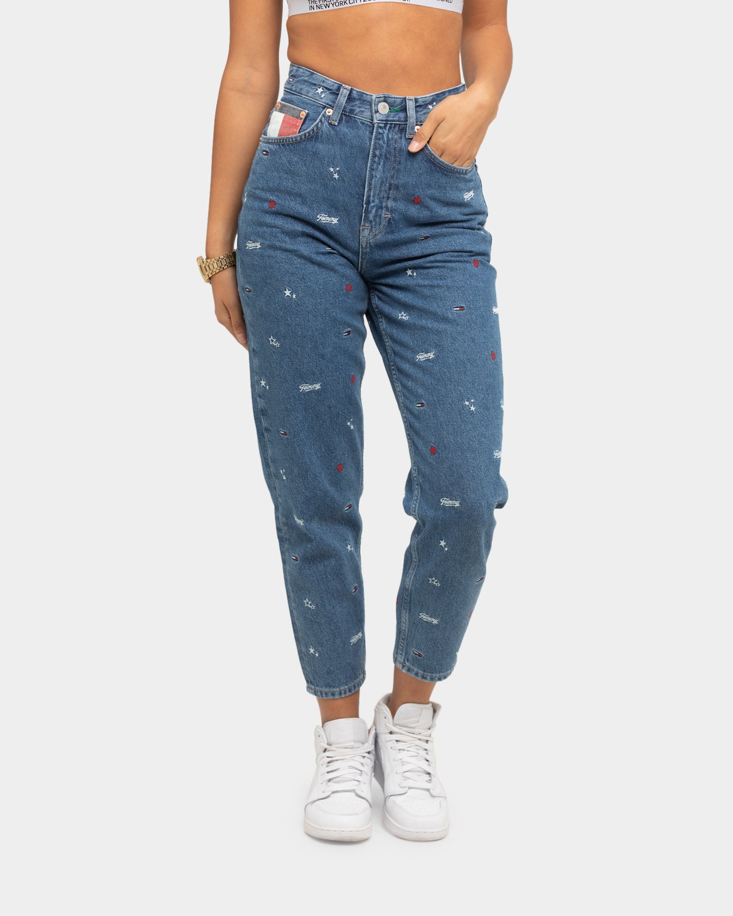 high rise tommy hilfiger jeans