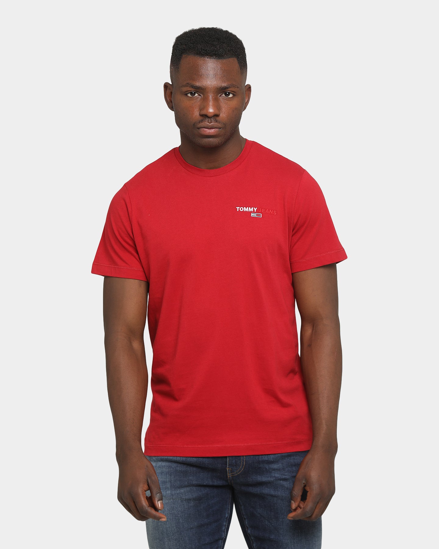 red tommy jeans t shirt